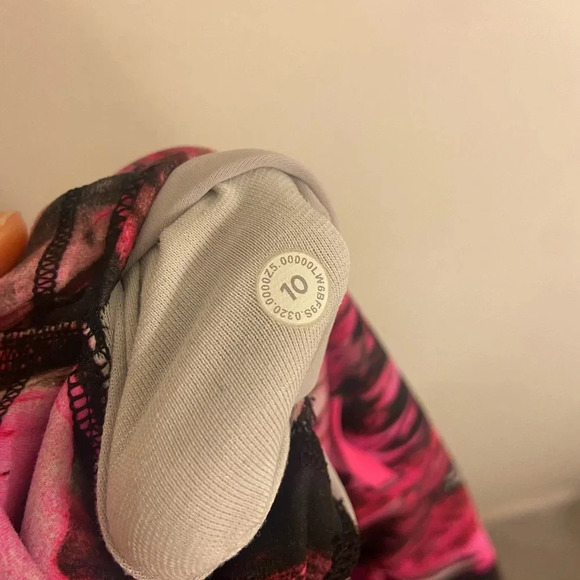 Lululemon Wunder Under Train High Rise Crop Pink Size 10 - Picture 5 of 5